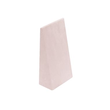 Large Suede Pendant Wedge - Blush Pink