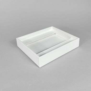 10 Necklace Tray with Flap - White