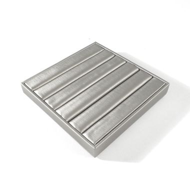 Flat Square Multi-Ring Pad - Shimmer Silver