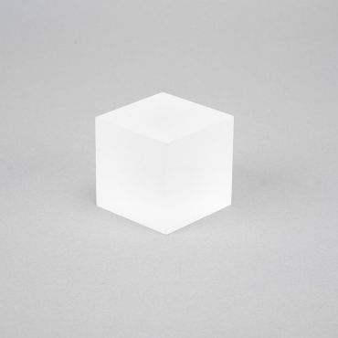 Small Acrylic Cube Block - Frosted