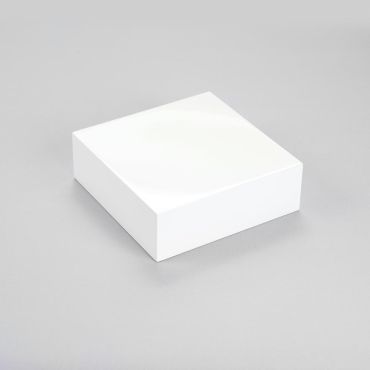 Square Display Block - Gloss White