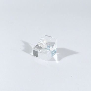 Small Acrylic Single Ring Holder - Clear