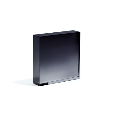 Small Square Acrylic Block - Ombre Black