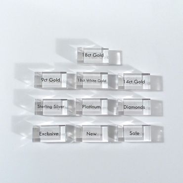 Set of Printed Blocks - Clear