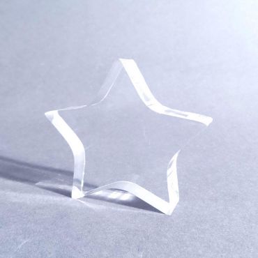 Small Acrylic Star - Clear