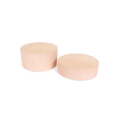 Set Of 2 Light Pink Large Concrete Risers | TJDC