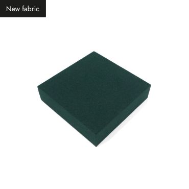 Square Suede Platform- Racing Green