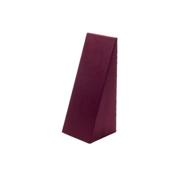 Large Suede Pendant Wedge - Burgundy