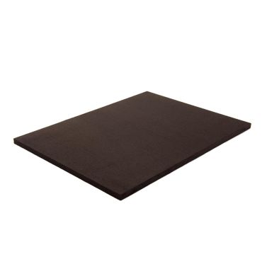 Suede Rectangular Base - Brown