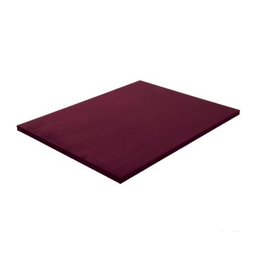 Suede Rectangular Base - Burgundy