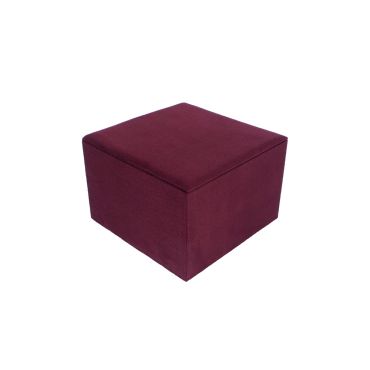 Small Suede Block - Burgundy