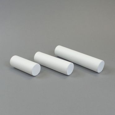 Set Of 3 White Leatherette Bangle Bars- TJDC