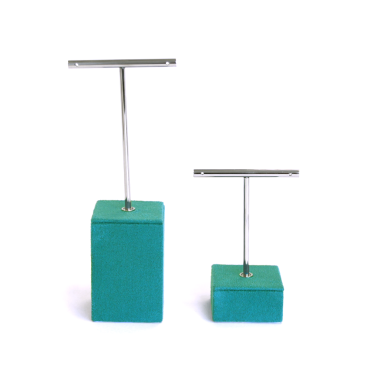 Suede earring set of 2 -Teal 