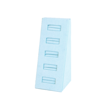 Suede 5 Ring Holder - Sky Blue