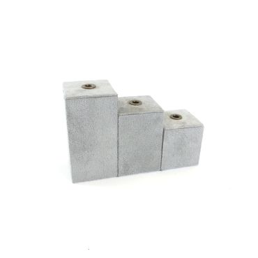 Configurable Light Grey Suede Blocks | TJDC