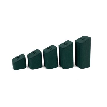 Set Of 5 Square Ring Stands - Racing Green