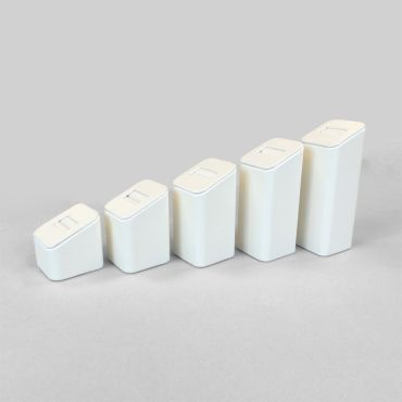 Set Of 5 Square Shimmer Ring Stands