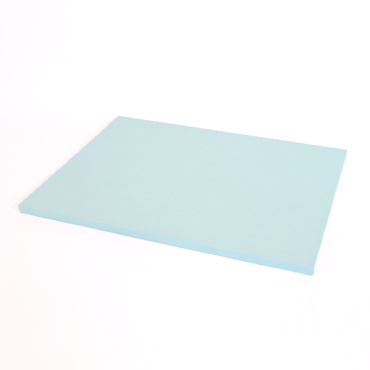 Suede Rectangular Base - Sky Blue