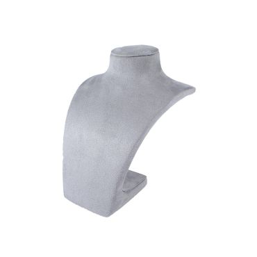 Small Suede Shoulder Bust - Light Grey