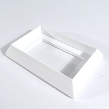 Rectangular Bevelled Frame - Gloss White