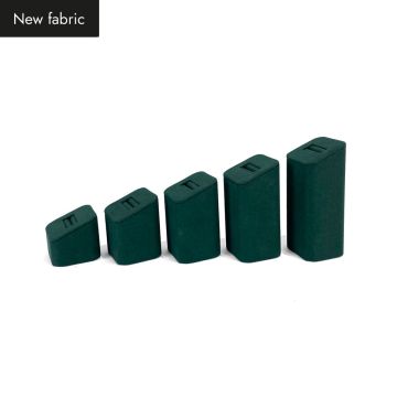 Set Of 5 Square Ring Stands - Racing Green