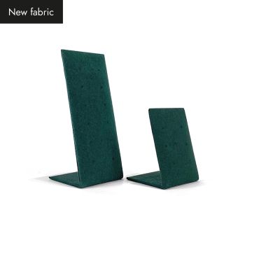 Set Of 2 Suede Stud Earring Stands - Racing Green